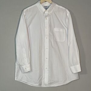 Croft & Barrow Dress Shirt Men’s 17.5 32/33 White Long Sleeve Classic Fit Button